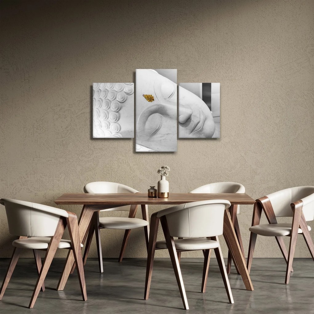 Tablou - Buddha alb (90x60 cm)