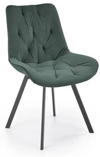 Scaun catifea K519 velvet verde