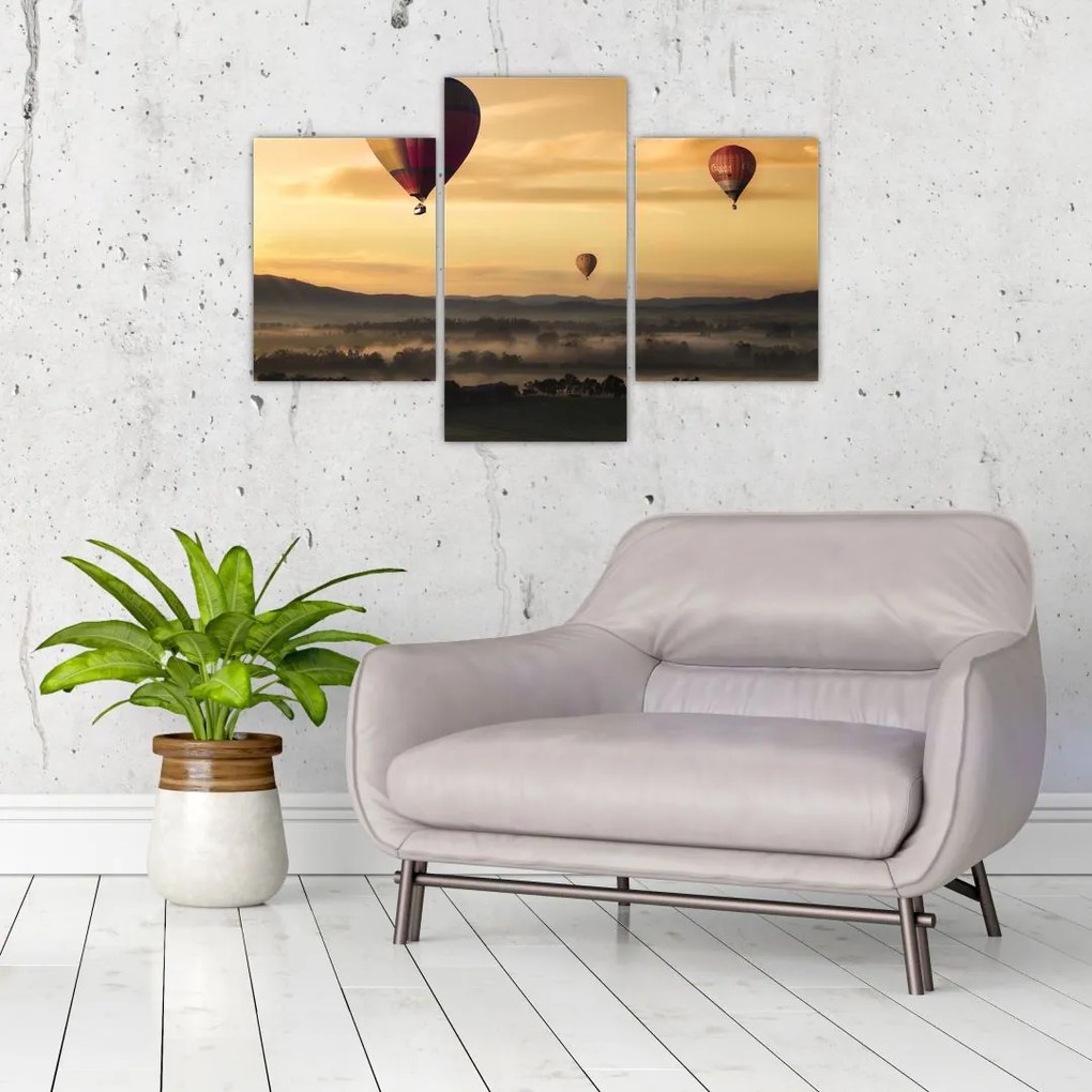 Tablou cu baloane zburând (90x60 cm)