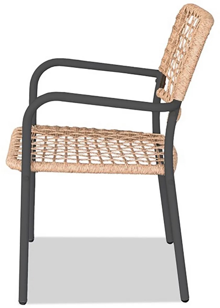 Autronic Set balcon 1+2, metal, polyrattan,natural, AZ-L1103 NAT