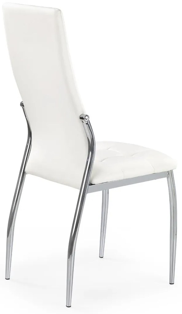 Scaun K209 piele ecologica alb