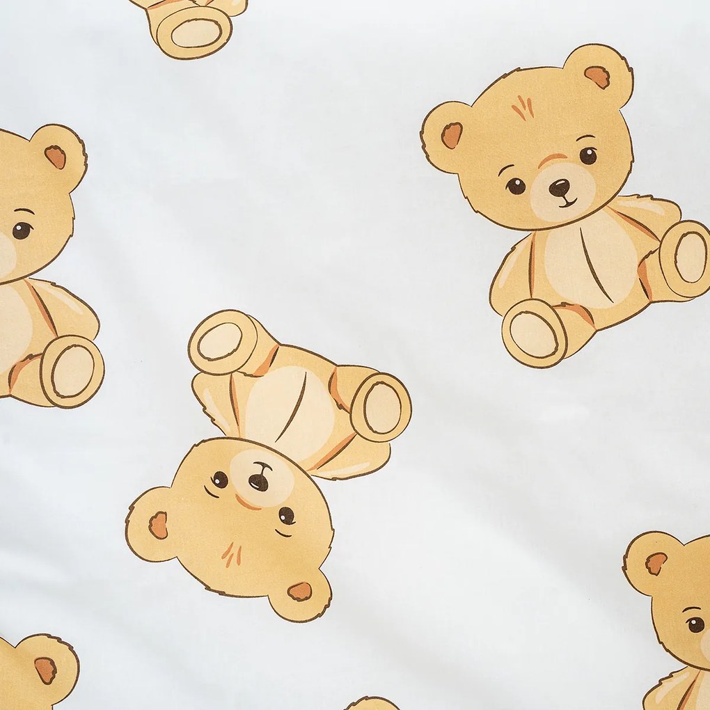 Lenjerie de bumbac pentru pătuț 4Home Teddies, 100x 135 cm, 40 x 60 cm, 100 x 135 cm, 40 x 60 cm