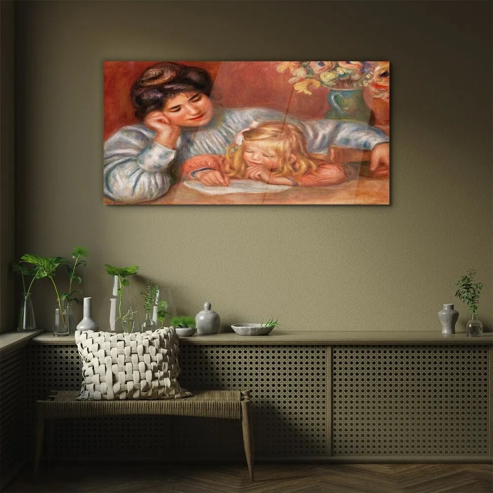 Tablou sticla Femei pentru copii vase
