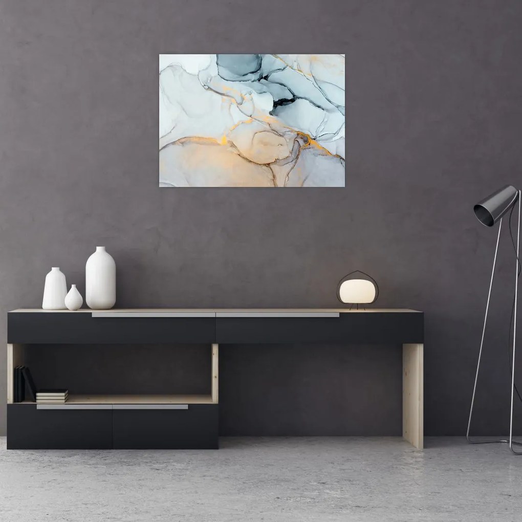 Tablou pe sticlă - Marmura (70x50 cm)