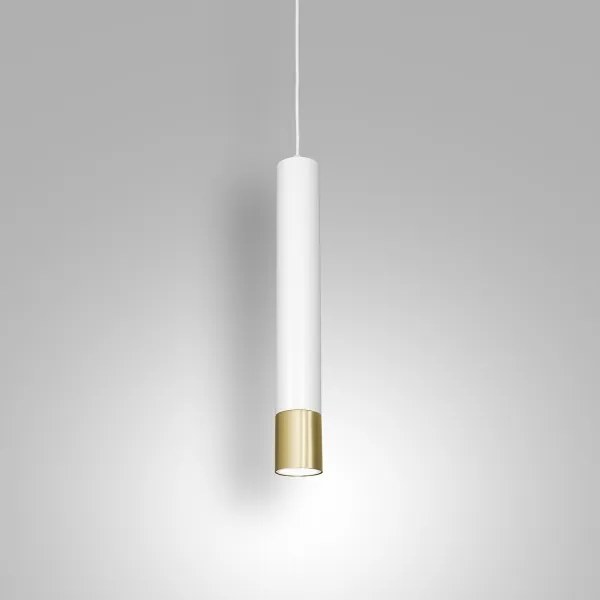 Lustră pe cablu NEST 1xGU10/8W/230V albă/aurie