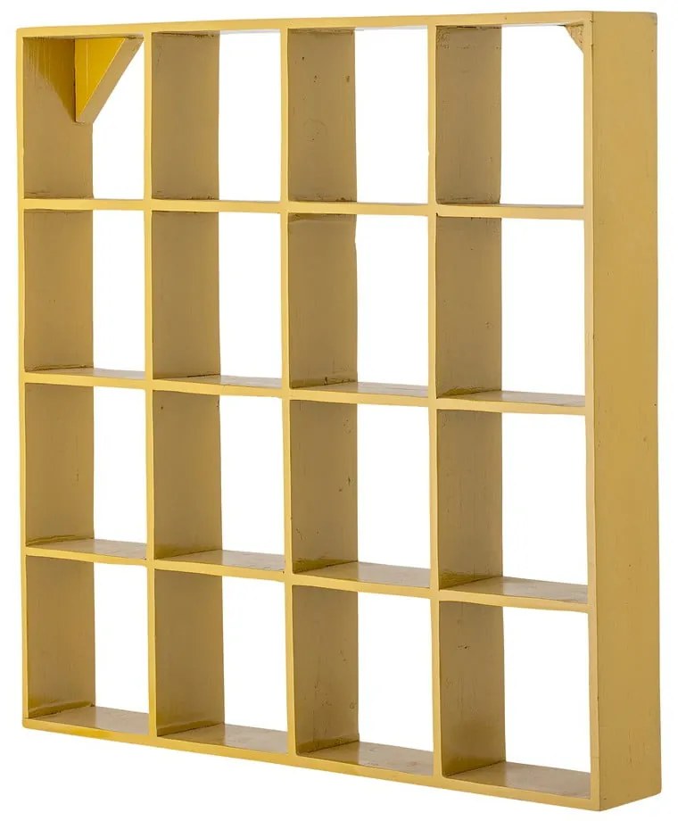 Raft galben etajat din lemn reciclat 10 cm Bekka – Bloomingville