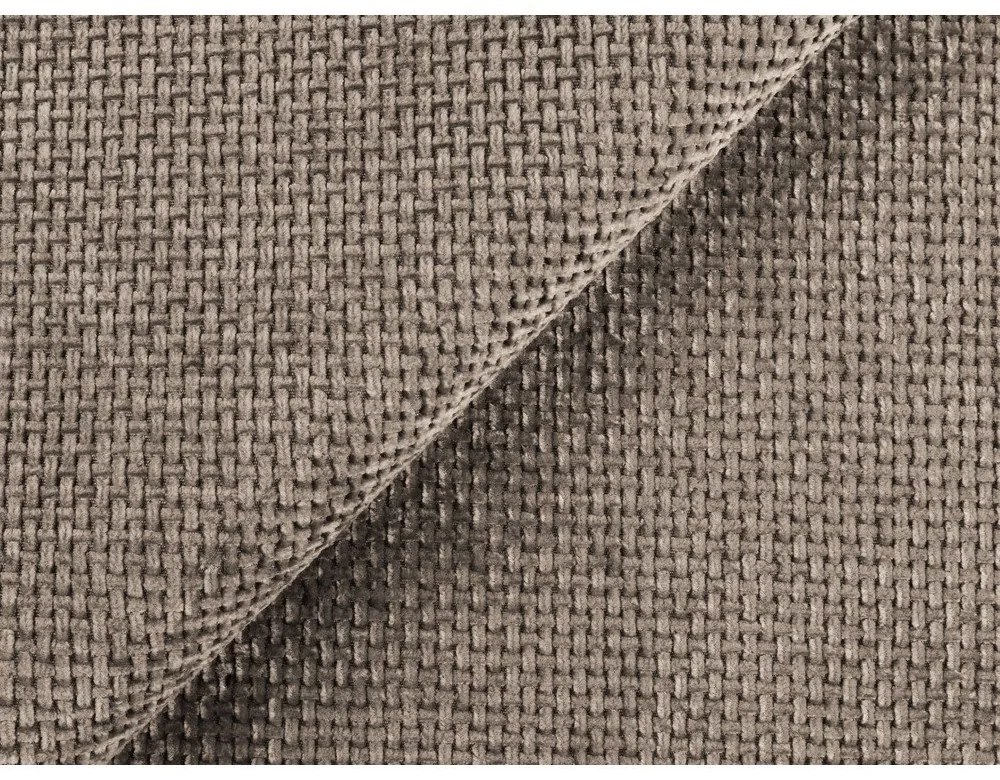 Colțar maro deschis extensibil/cu spațiu de depozitare cu tapițerie din chenille (cu colț pe partea stângă/cu șezlong) Mele – Makamii