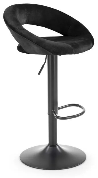 Scaun Bar H102 Catifea Negru