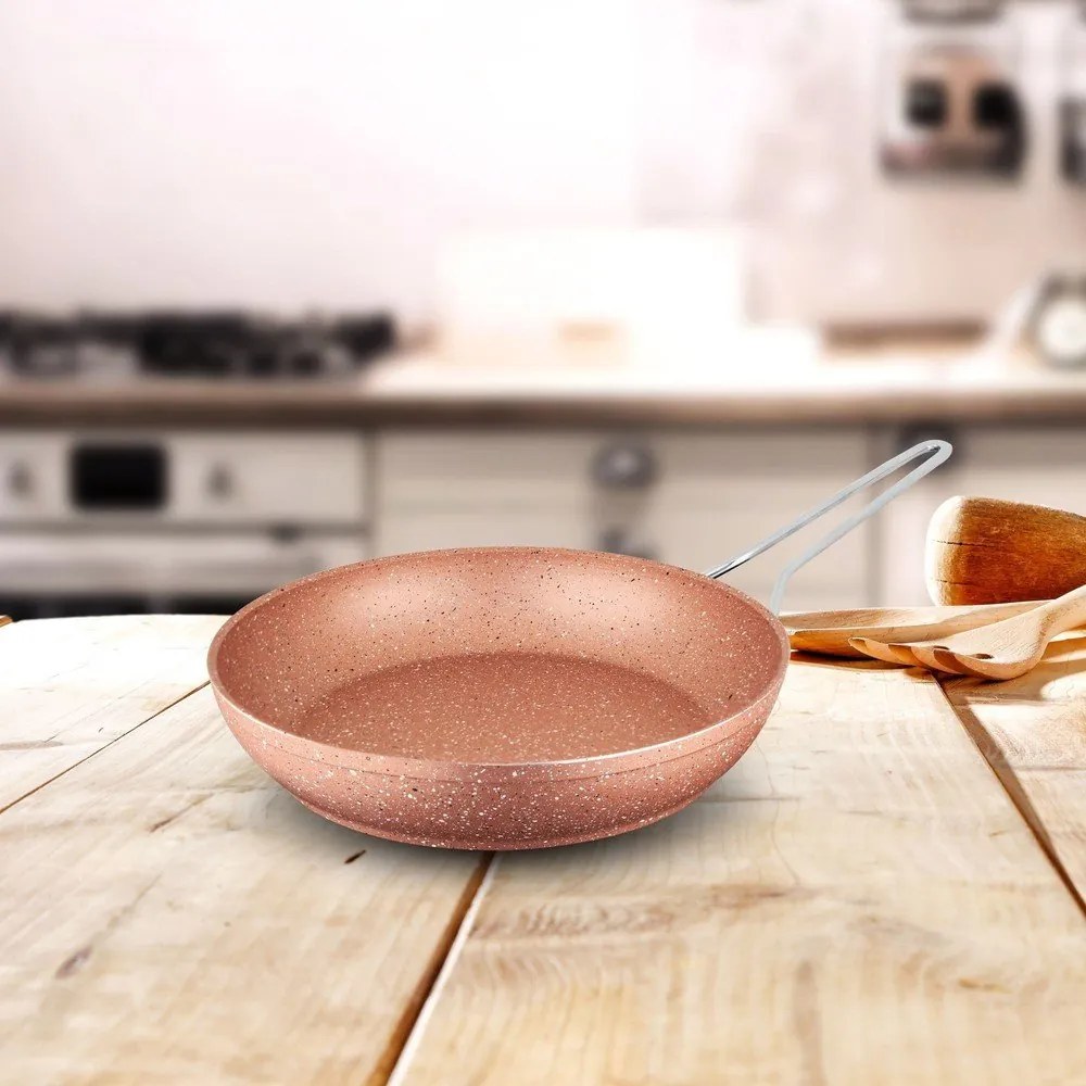 Tigaie din aluminiu Güral Porselen Classic, ø 26 cm, roz