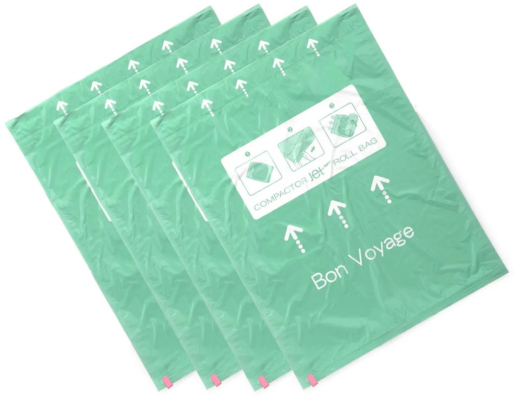 Compactor Set de saci de vacu pentru călătorii JetRoll Bags L 50 l, 55 x 70 cm, 4 buc.