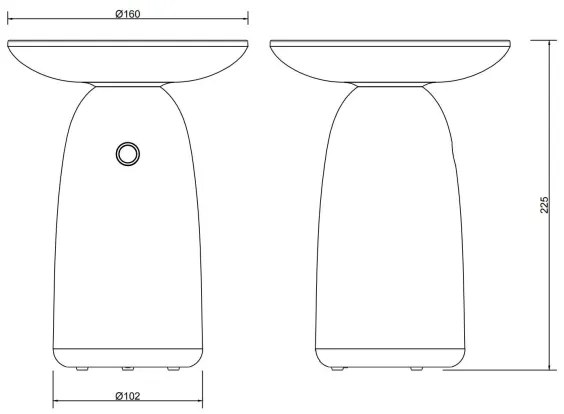 Lampă LED solară tactilă dimabilă Globo 36625W LED/10W/3,7V IP54 alb
