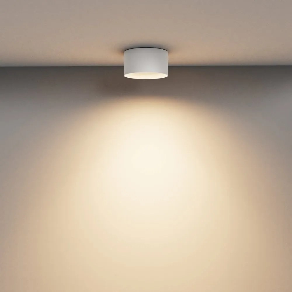 Spot LED aplicat design tehnic Vega D-14cm alb