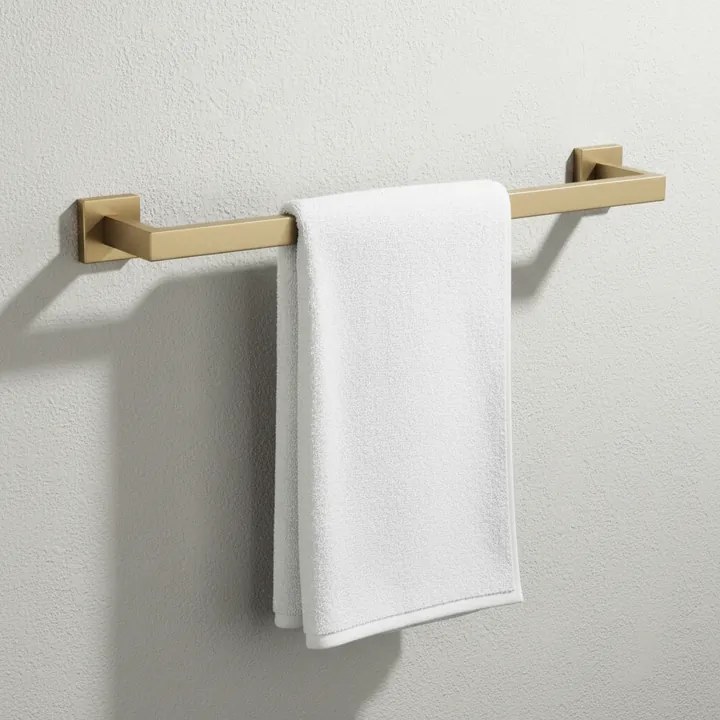 Set accesorii pentru baie Rio auriu periat 4 piese