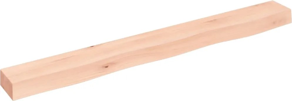 vidaXL Poliță de perete, 100x10x6 cm, lemn masiv de stejar netratat