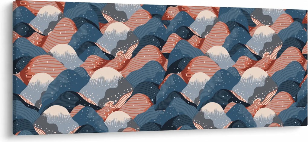 Tablou - Valuri și dealuri (120x50 cm)