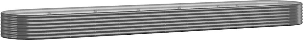 vidaXL Strat înălțat grădină 507x100x36 cm oțel galvanizat