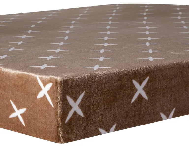 Cearceaf elastic din micropluș DARIO 90 x 200 cm