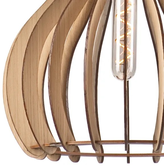 Lustră pe cablu TUCCI 1xE27/60W/230V stejar