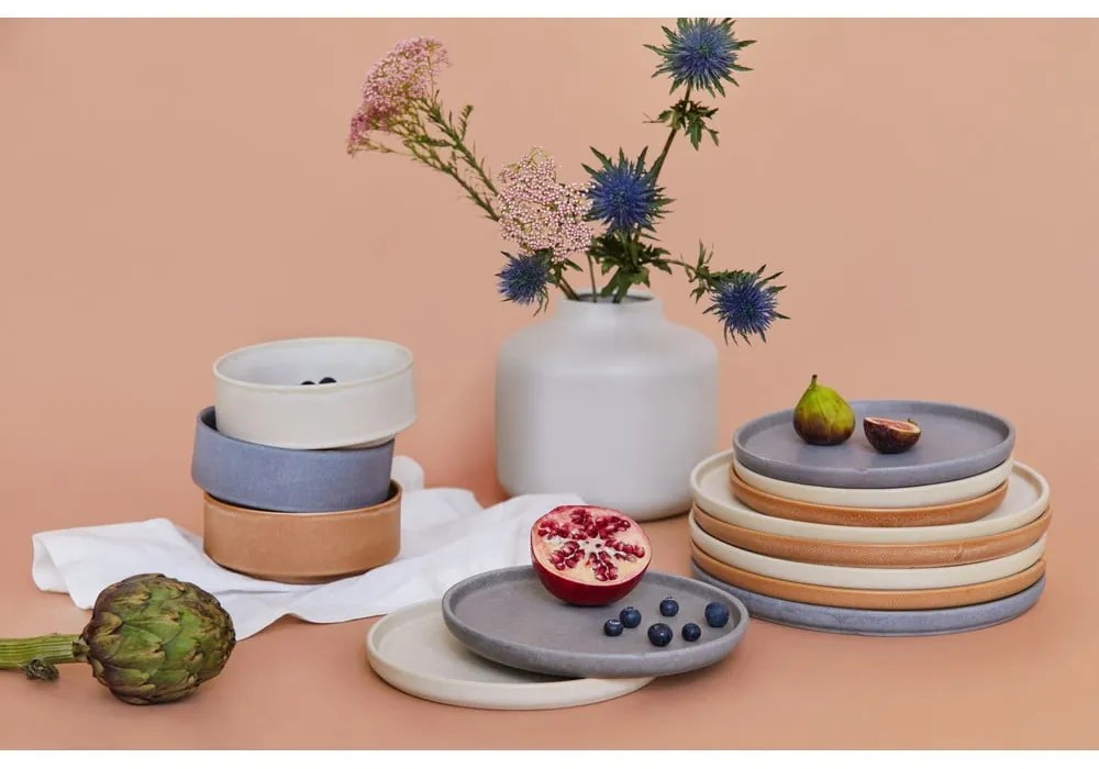 Set 18 vase din gresie Bonami Selection Malia, gri