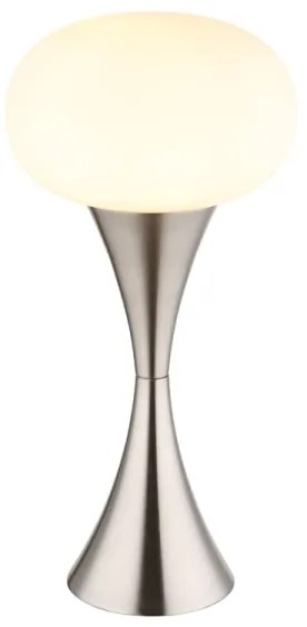 Lampă de masă Globo 21027N LULA 1xE14/25W/230V crom mat