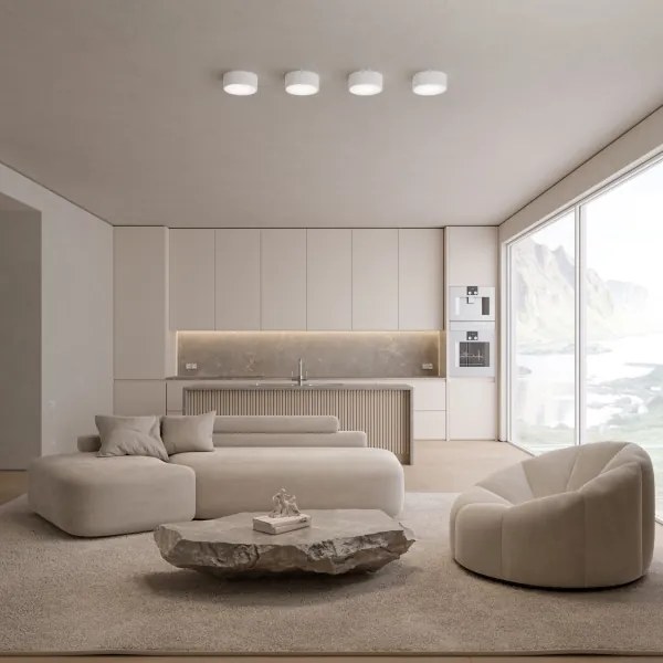 Brilagi - Plafonieră cu senzor CLARE, 1xE27/40W/230V, Ø 20 cm, albă