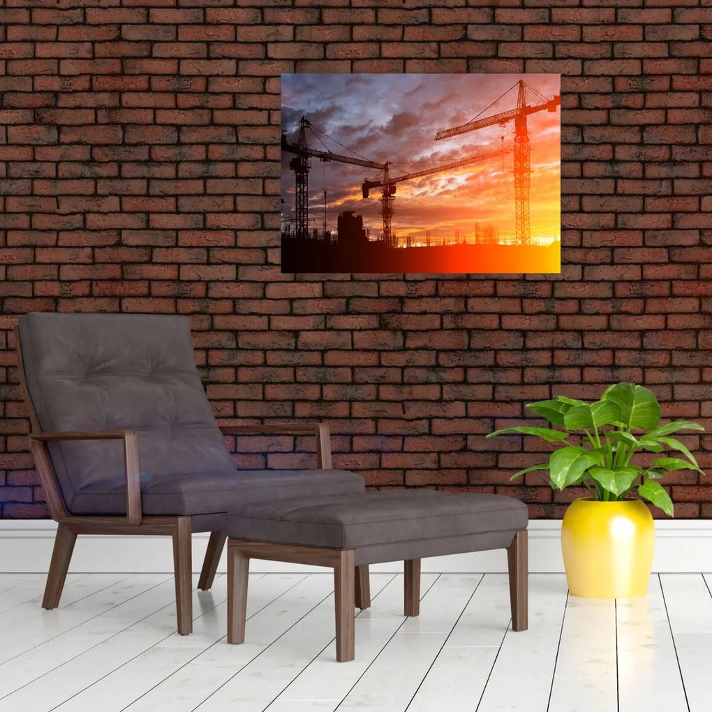 Tablou - Șantier de construcții (70x50 cm)