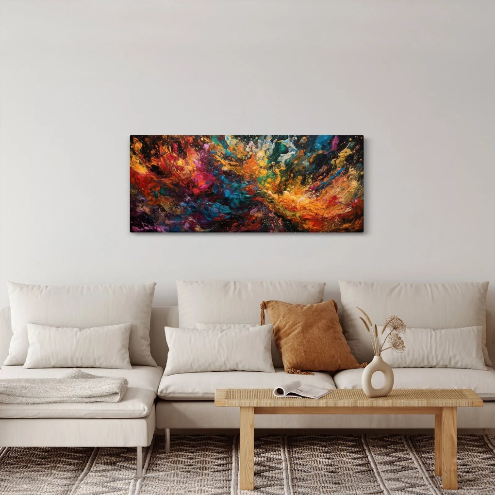 Tablou - Abstracția culorilor II. (120x50 cm)