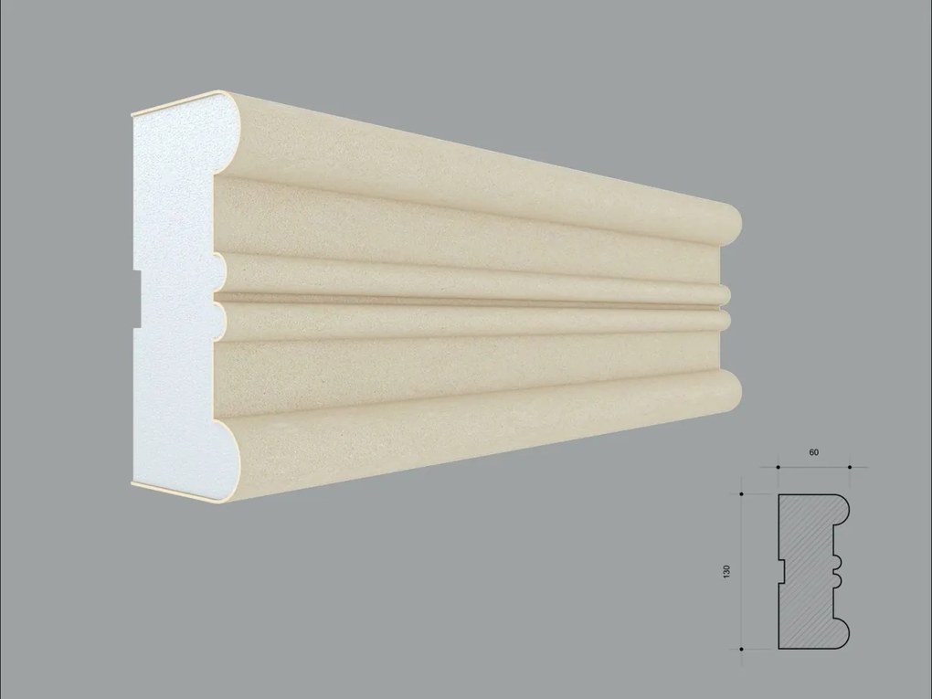 Ancadrament fereastra exterior FP142 dimensiuni 130x60x2000mm