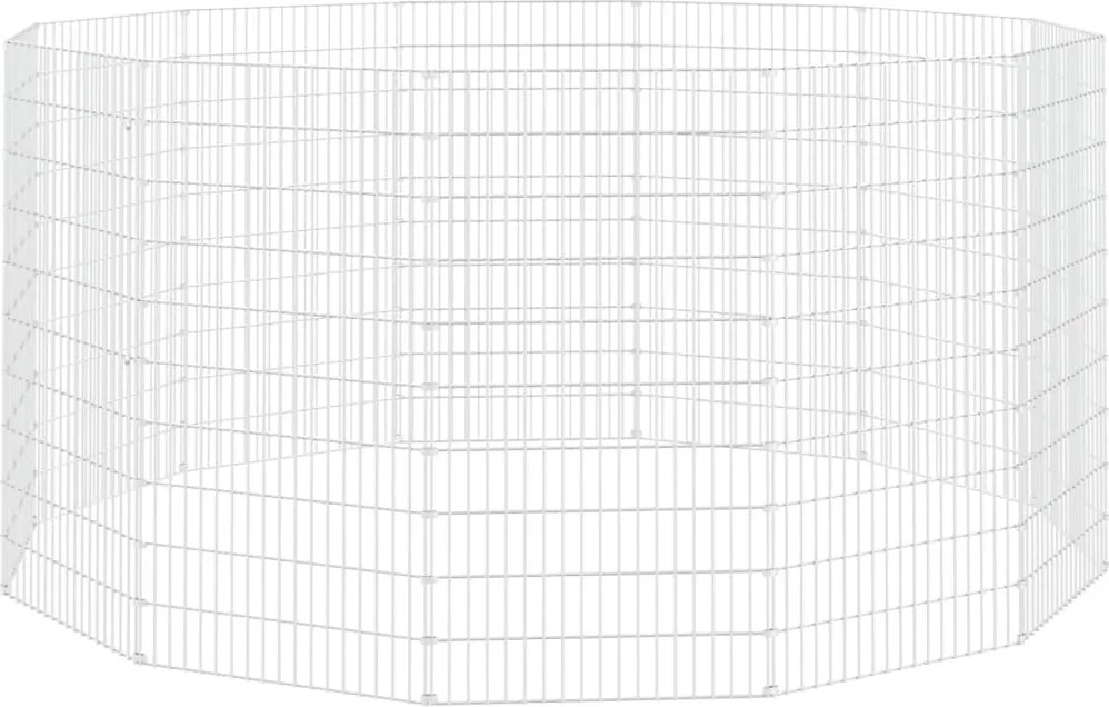 vidaXL Țarc pentru animale crescute în libertate, 12 panouri, 54x100 cm, fier galvanizat