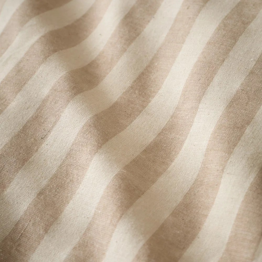 Lenjerie de pat portocalie pentru pat dublu cu 3 piese 200x200 cm Cotton Rich Woven Stripe – Pineapple Elephant