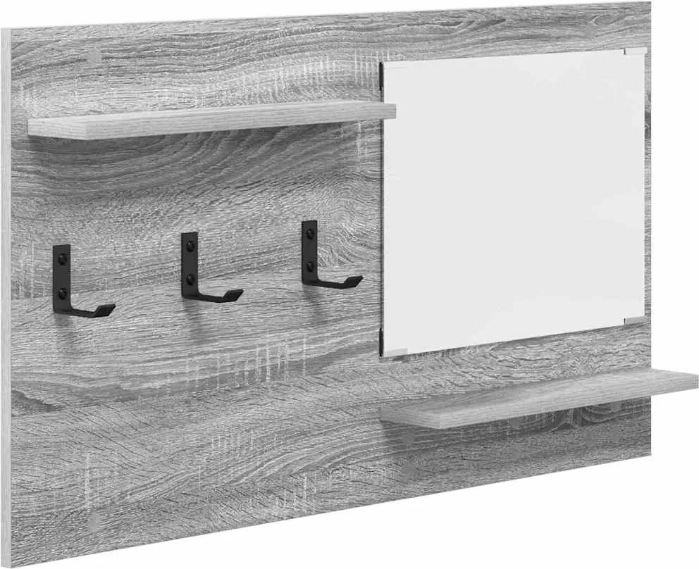 vidaXL Răcător de paltoane montat pe perete Gri Sonoma 90 x 10 x 50 cm