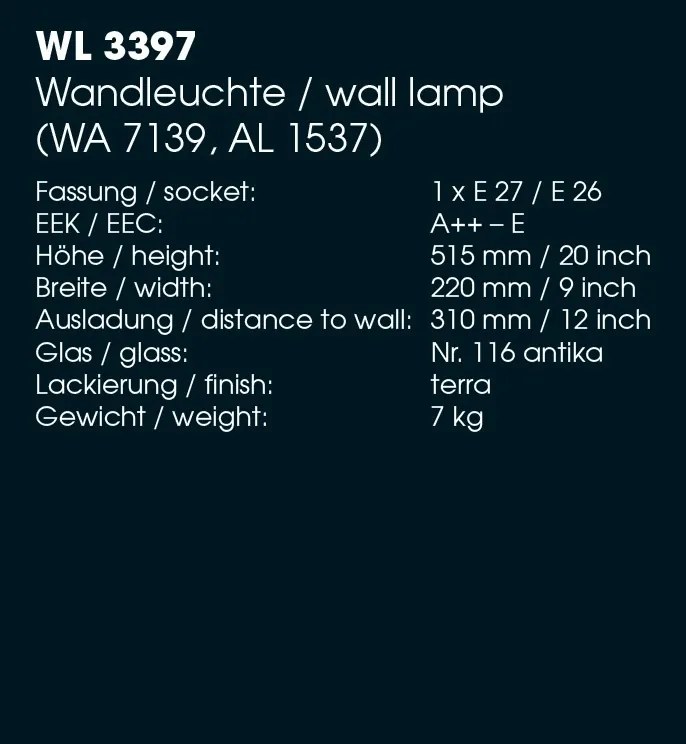 Aplica iluminat exterior din fier forjat, design medieval cu felinar rotund si acoperis nituit WL 3397
