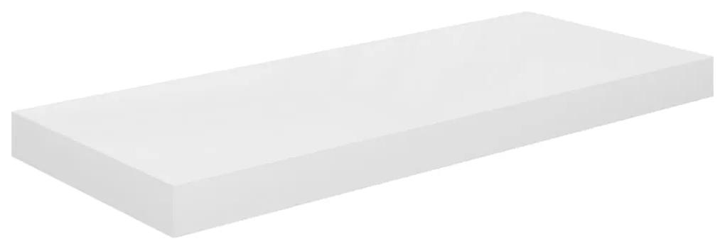 323748 vidaXL Raft de perete suspendat, alb extralucios, 60x23,5x3,8 cm, MDF