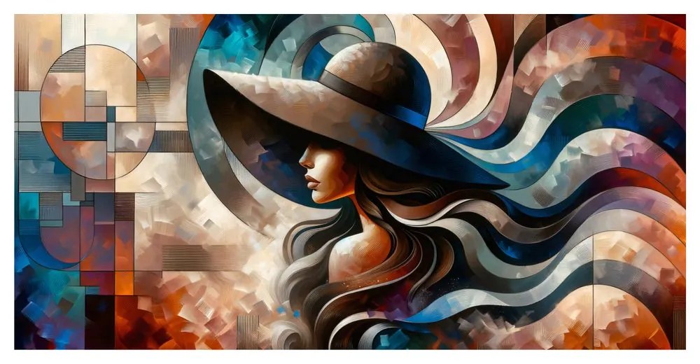 Tablou portret abstract de femeie