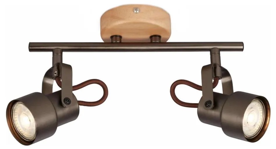 Brilo - Spot LED TAHUN 2x GU10/5W/230V, maro