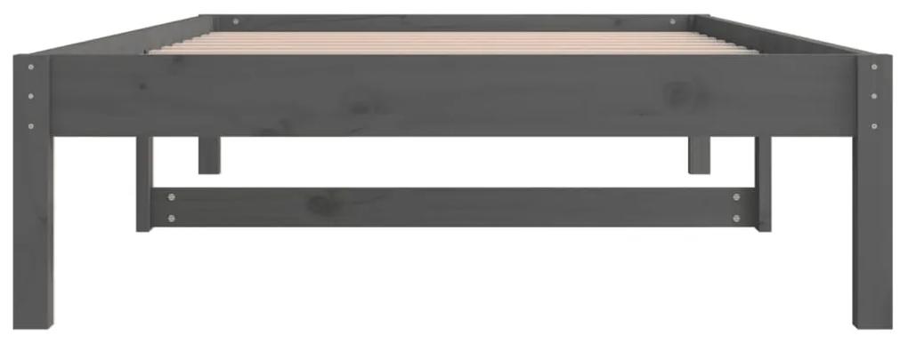 Pat de zi 3FT Single, gri, 90x190 cm, lemn masiv de pin Gri, 90 x 190 cm