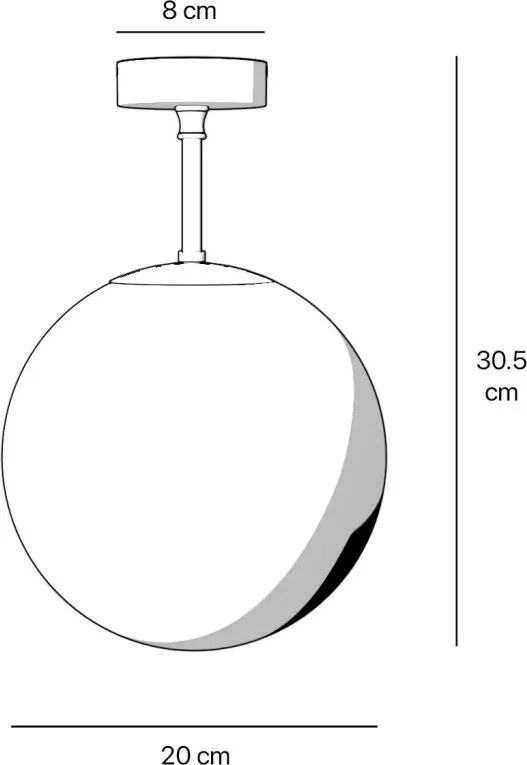 Plafoniera din alama si sticla Musa