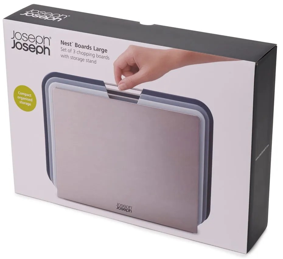 Set 3 tocătoare cu suport Joseph Joseph Nest, 35,5 x 26 cm
