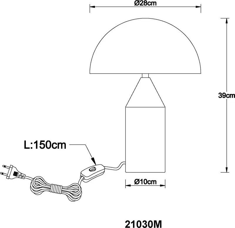 Veioza/Lampa de masa moderna ATOMA alama