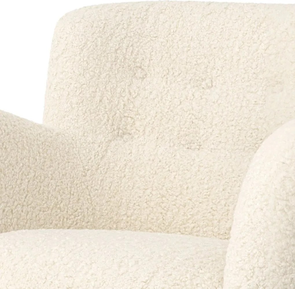Fotoliu LUX design elegant Bixby, Faux shearling