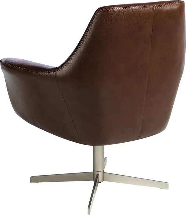 Fotoliu pivotant tapitat cu piele George