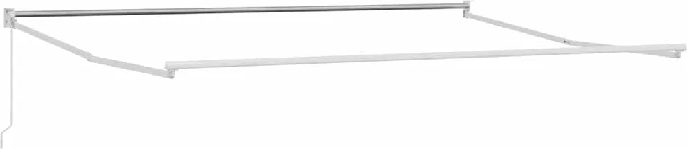vidaXL Cadru pentru cort retractabil Manual Alb 500 × 300 cm Aluminiu