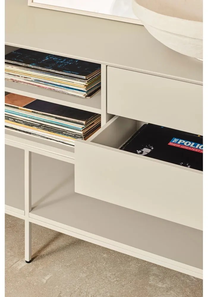 Comodă TV crem 175x74x45 cm Platt – Teulat