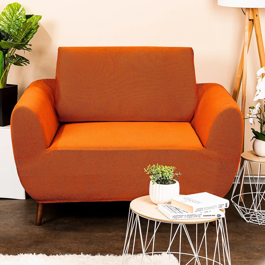 Husă multielastică 4Home Comfort pentru fotoliu terracotta, portocaliu, 70 - 110 cm