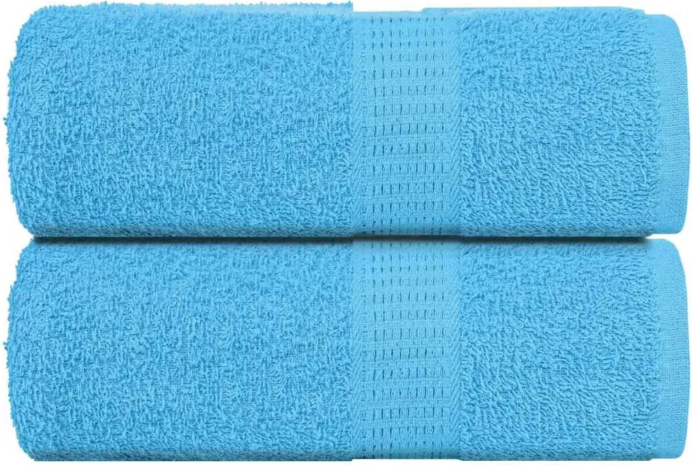 vidaXL Prosoape de baie, FROGN, 2 buc., turcoaz, 30x30 cm, 360 g/m²