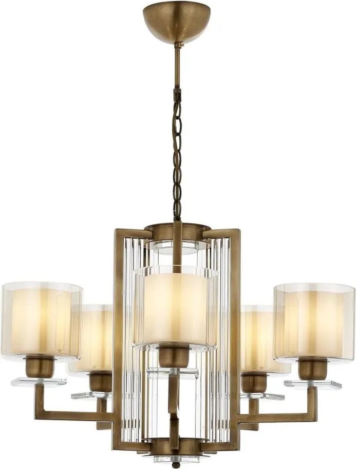 Candelabru pe lanț VARANA 5xE27/40W/230V, bronz