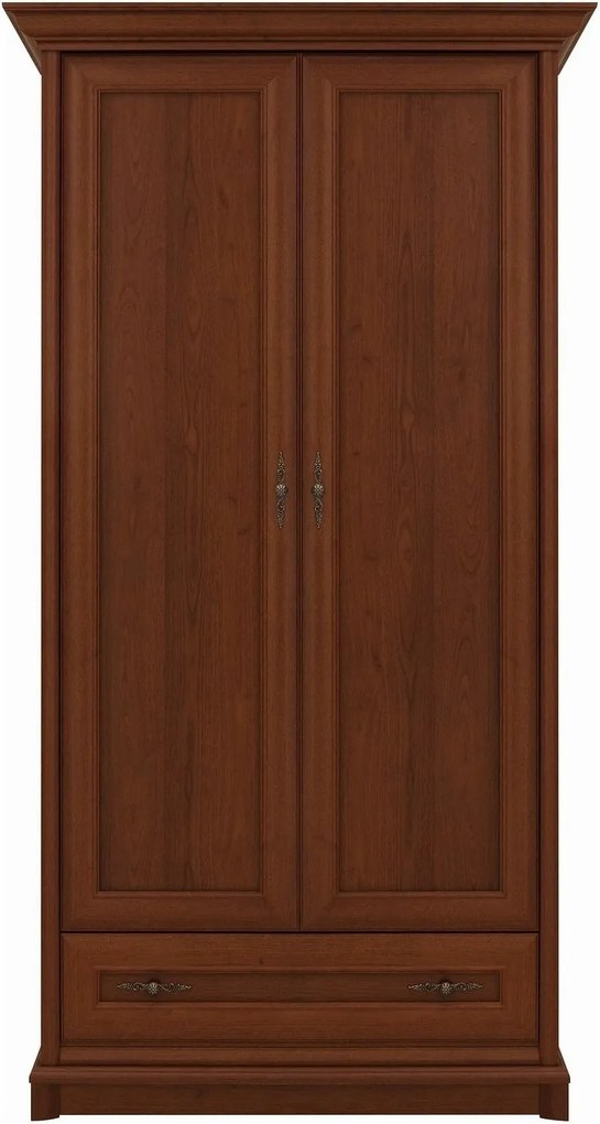 Dulap KENT, castan, PAL, cu 2 usi si un sertar, 110x66x205 cm