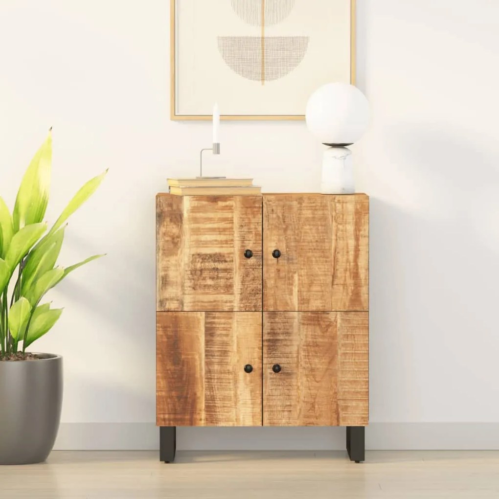 352917 vidaXL Servantă cu 4 uși, 60x33x75 cm, lemn masiv de mango