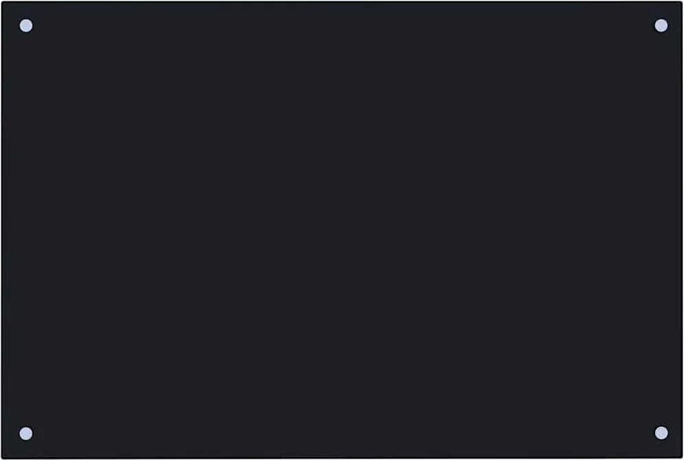 vidaXL Panou antistropi de bucătărie, negru 90x50 cm sticlă securizată