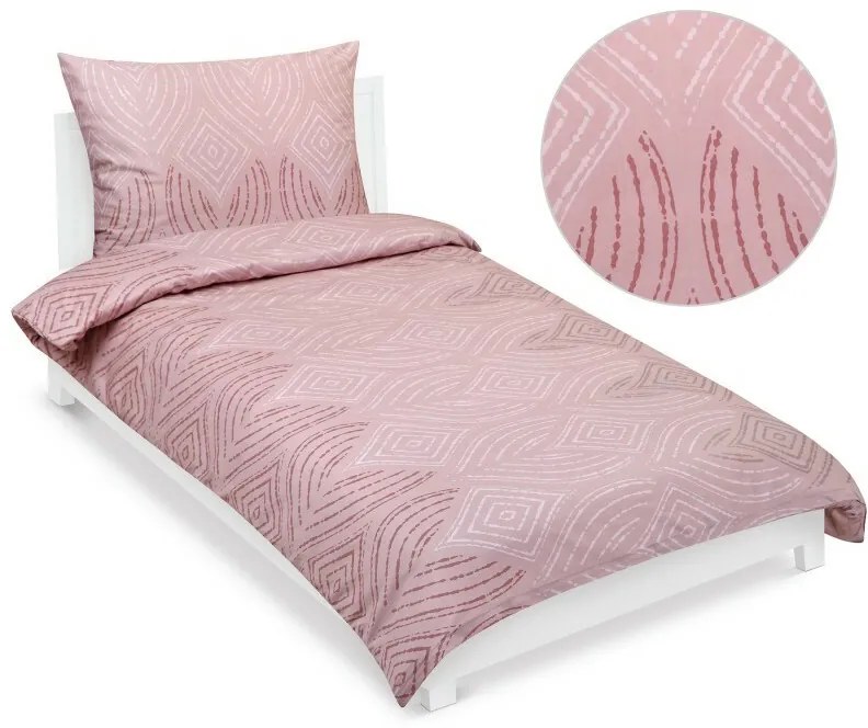 Bellatex Satin foi Ornament roz vechi , 140 x 200cm, 70 x 90 cm, 140 x 200 cm, 70 x 90 cm